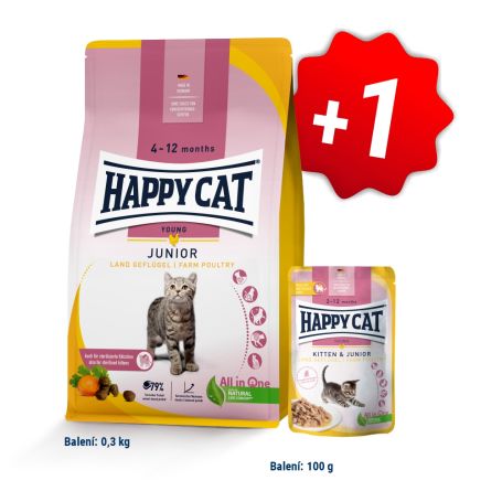 AKCIA Junior Land Ente 300 g + 1 kapsička