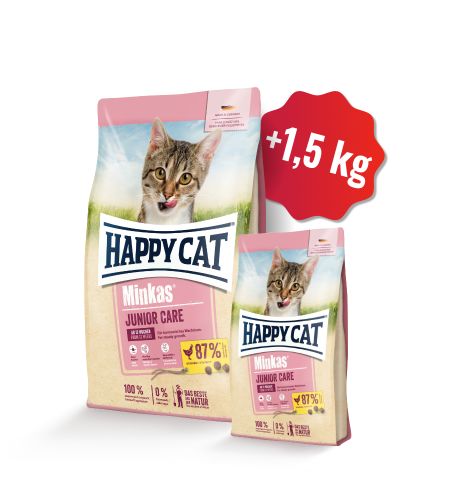 AKCE Minkas Junior Care Geflügel 10 kg + 1,5 kg