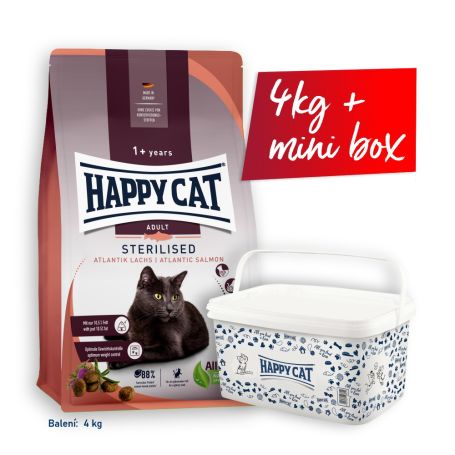 AKCIA HC Sterilised Atlantic-Lachs 4kg + mini box (SK)