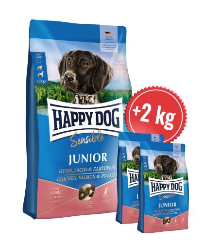 Akcia Junior Chicken, Salmon & Potato 10 kg + 2 kg (SK)