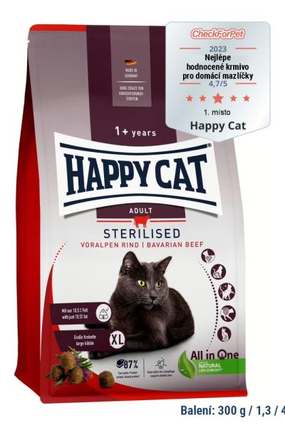 Sterilised Adult Voralpen-Rind / Hovädzie 10 kg