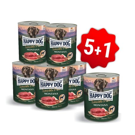 AKCIA Konzerva Sensible Pure Montana - konská 800 g 5+1