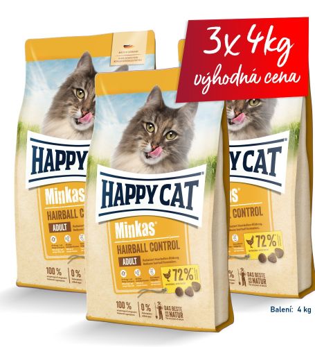 AKCE HC Minkas Hairball Control Geflügel 3x 4 kg