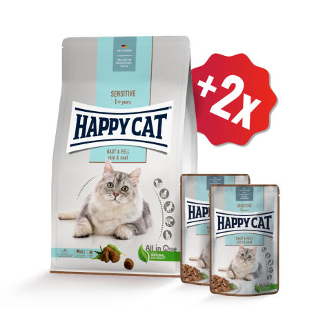 AKCE Sensitive Haut & Fell 4 kg + 2 x kapsička