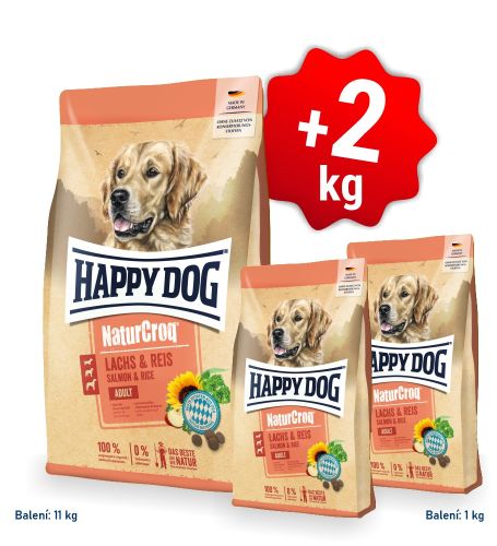 Akcia NaturCroq LACHS & REIS 11 kg + 2 kg SK 