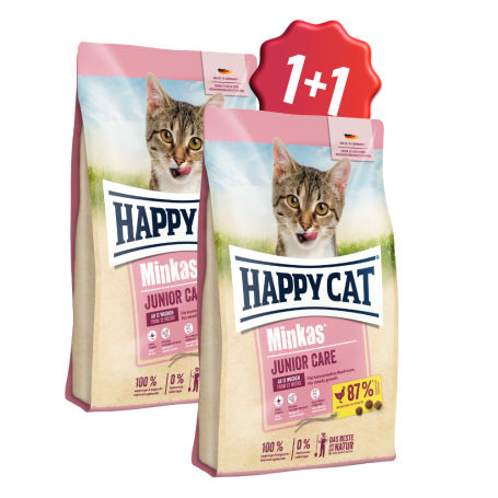 Akcia Minkas Junior Care Geflügel 1,5 kg 1+1 (SK)