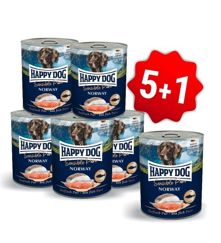 AKCE Konzerva Sensible pure Norway - losos 800 g 5+1