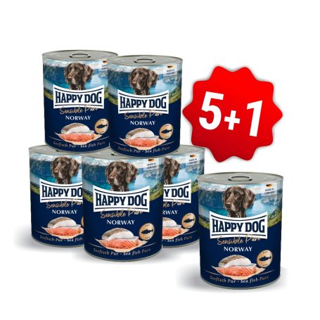 AKCE Konzerva Sensible pure Norway - losos 800 g 5+1