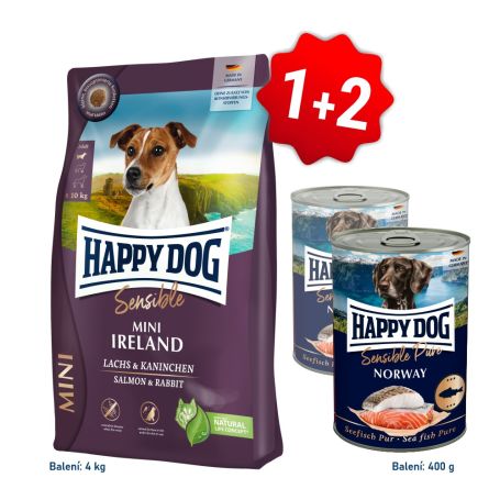 Akcia Mini Ireland 4kg  + 2x konzerva Lachs Pur 400g   SK