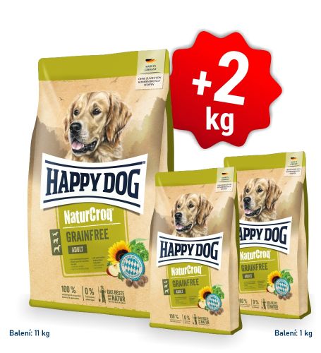 Akcia NaturCroq Grainfree 11 kg + 2 kg SK 